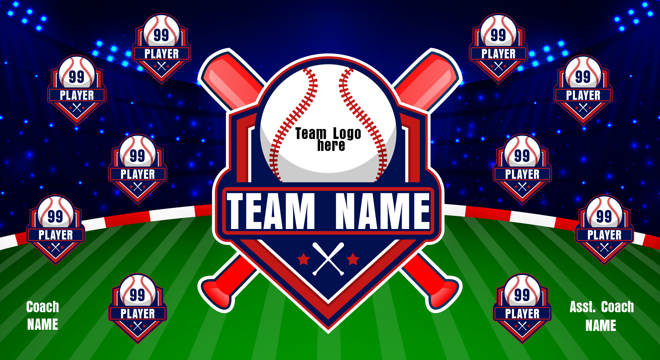 1001B Baseball  Banner 3x5