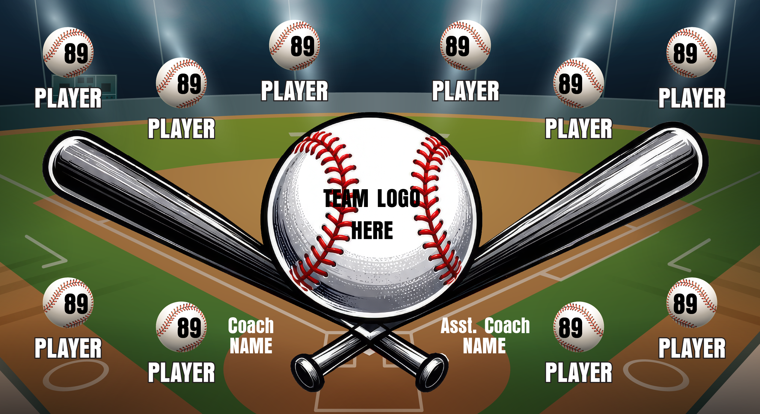 1003B Baseball  Banner 3x5