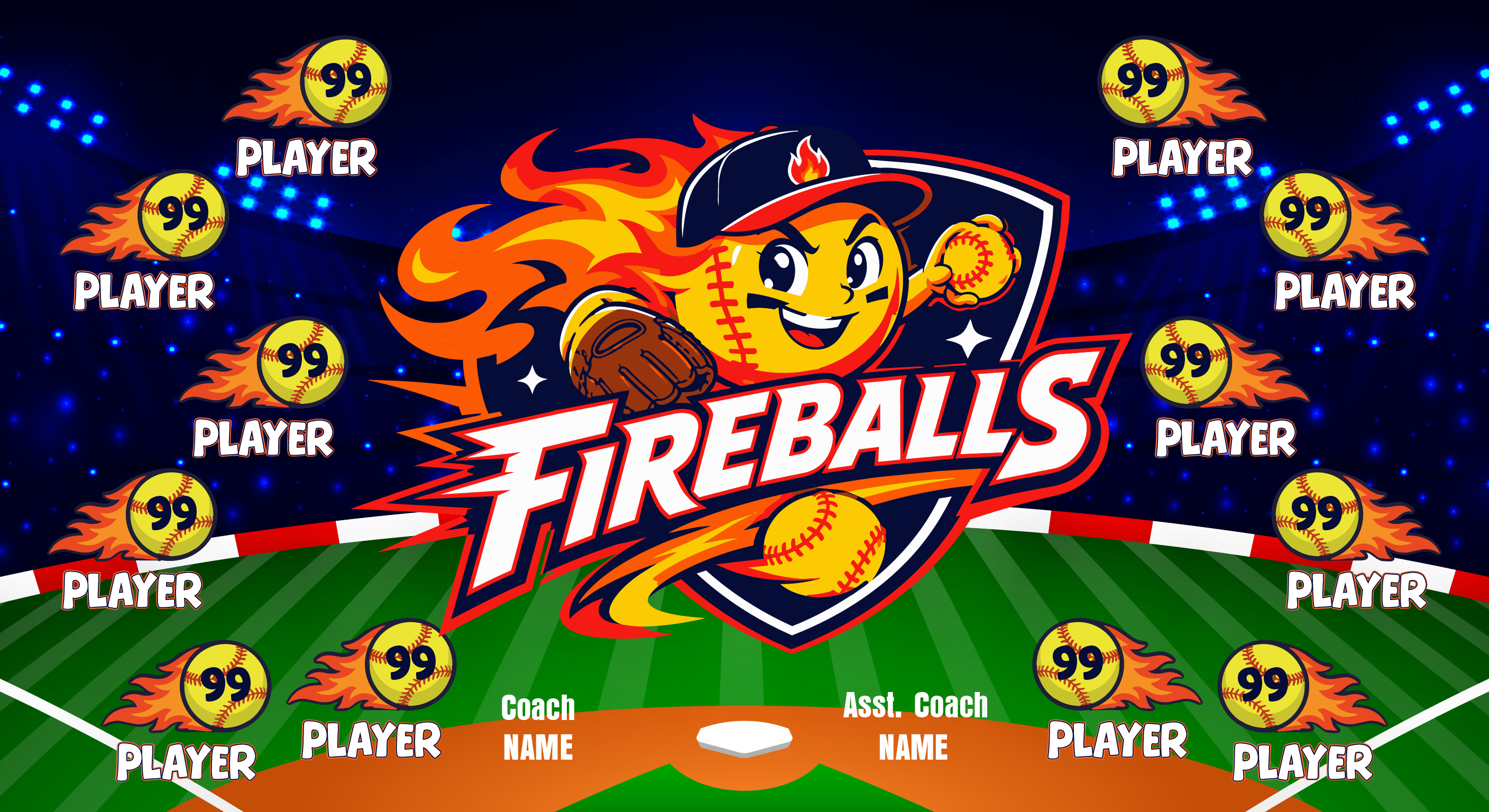 1010S Fireballs Banner 3x5