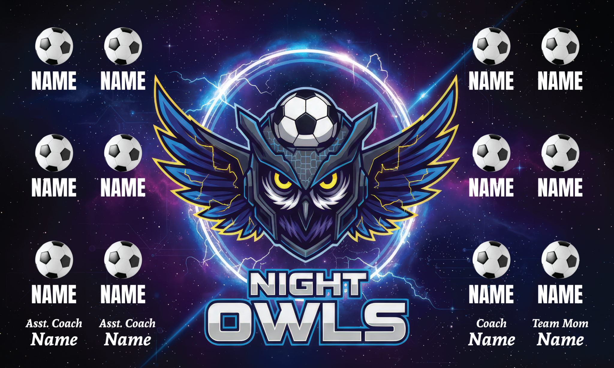 1013 Night Owls Standard Banner 3x5