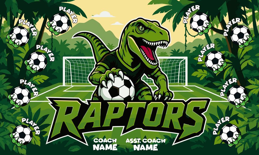 Custom Team Banner 3x5 ft – Raptors 1023