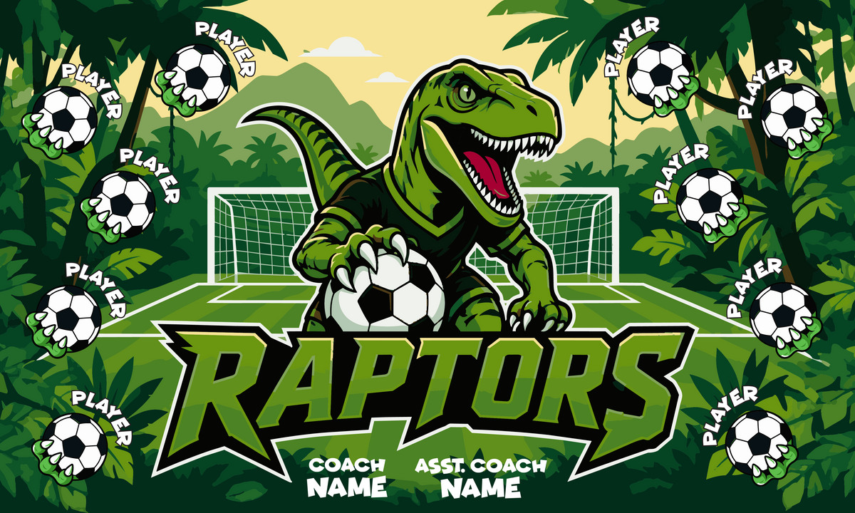 Custom Team Banner 3x5 ft – Raptors 1023