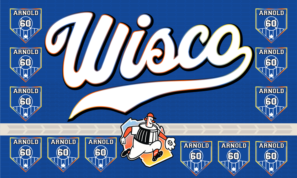 Custom Baseball Team Banner 3x5 ft –  Brewers 1029B
