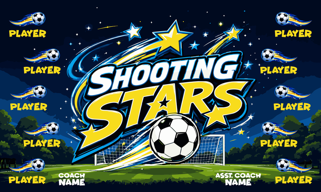 Custom Team Banner 3x5 ft – Shooting Stars 1041
