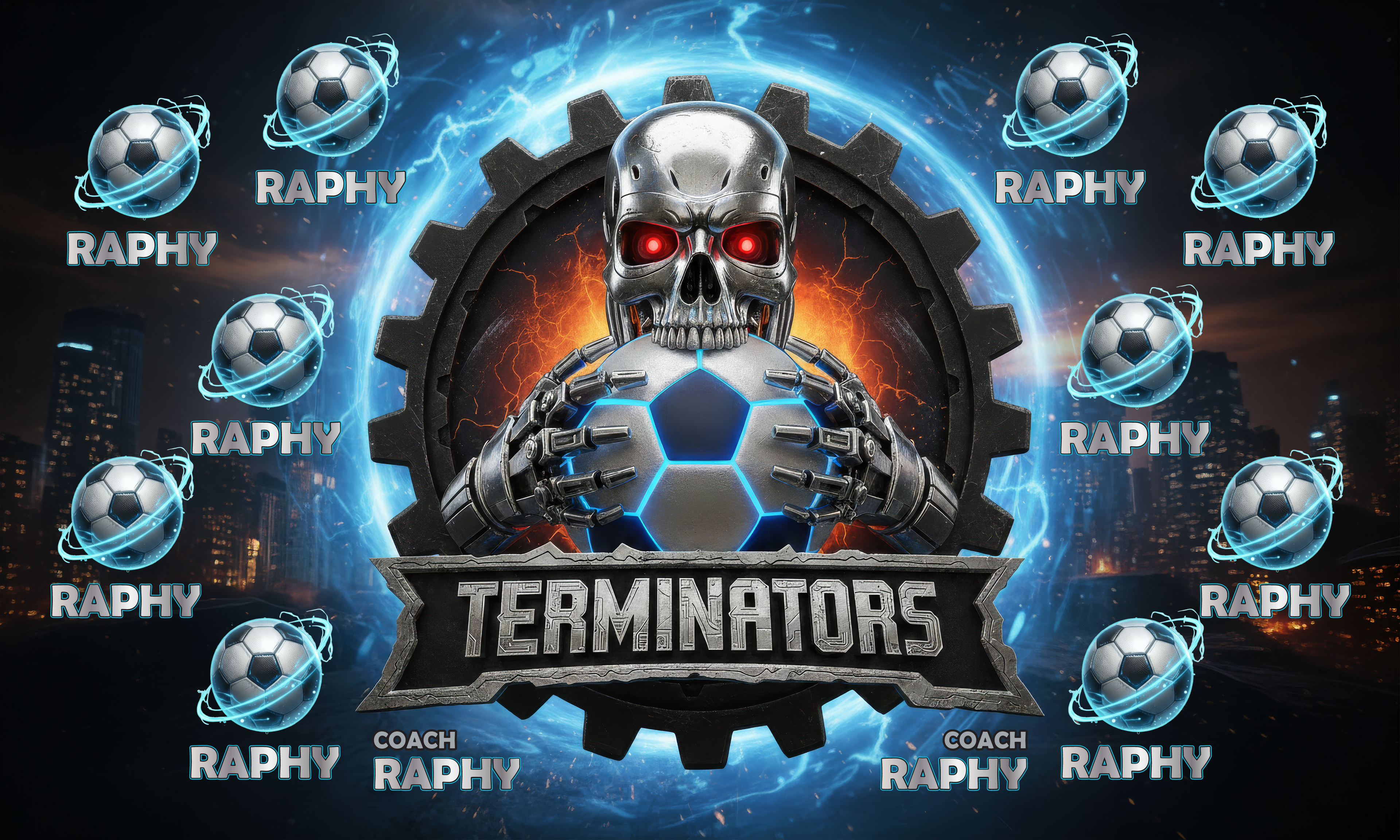 Custom Team Banner 3x5 ft – Terminators 1043