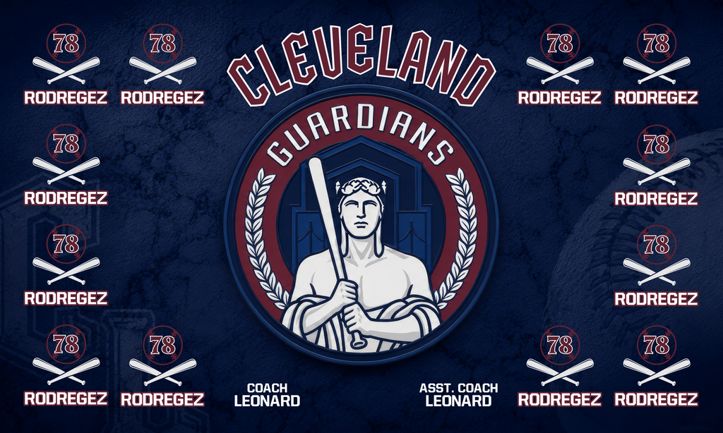 Custom Baseball Team Banner 3x5 ft –Guardians 1046B