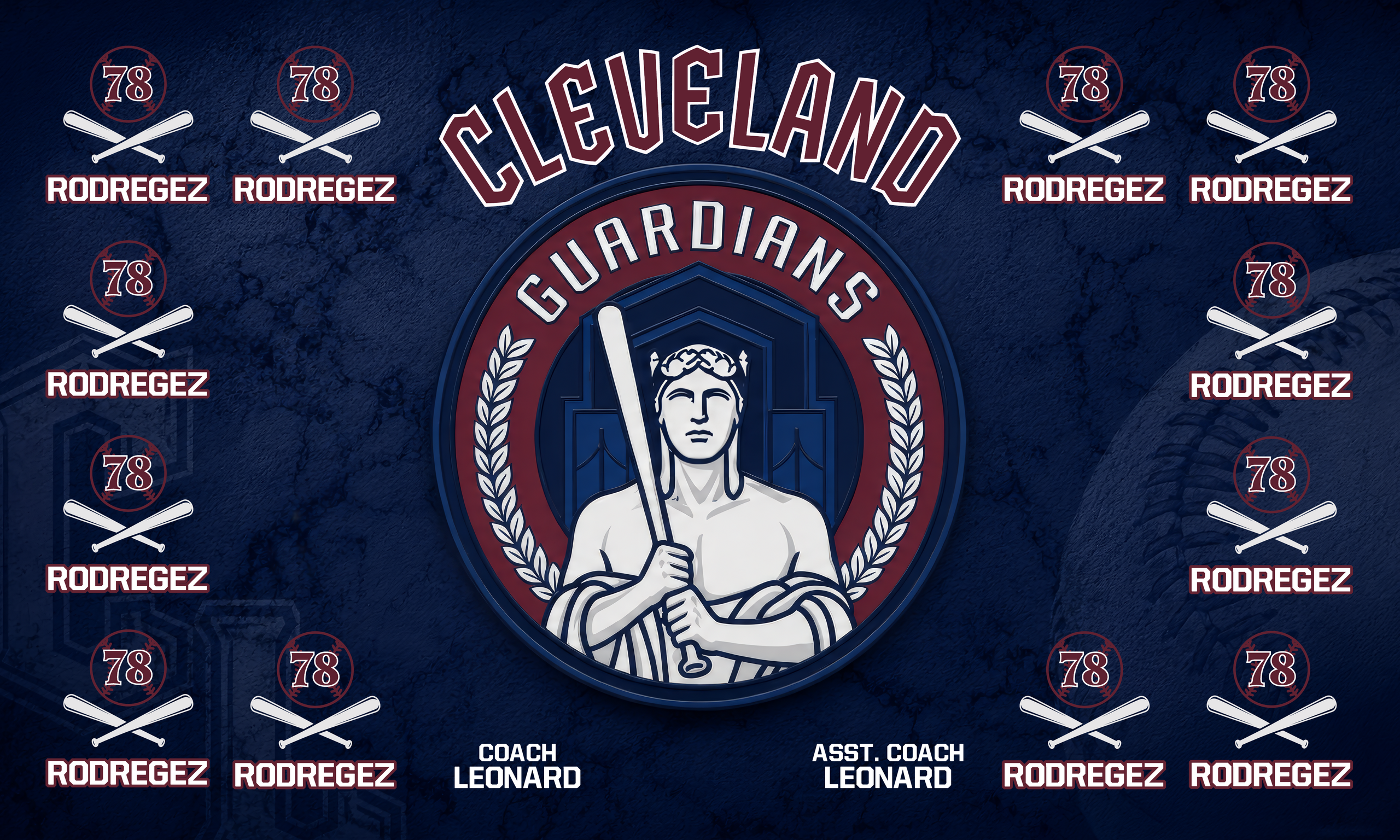 Custom Baseball Team Banner 3x5 ft –Guardians 1046B
