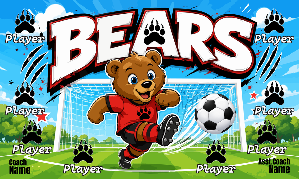 Custom Team Banner 3x5 ft – Bears 1075