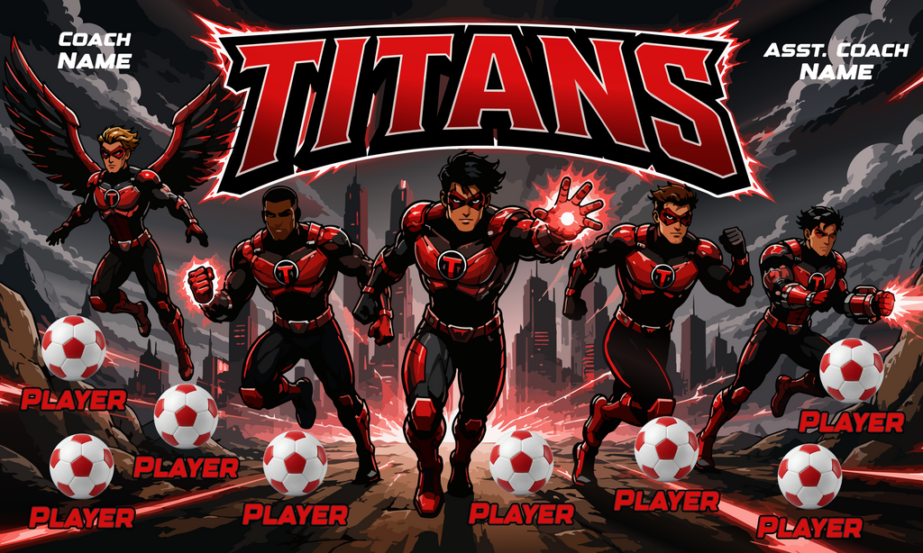 Custom Team Banner 3x5 ft – Titans 1078