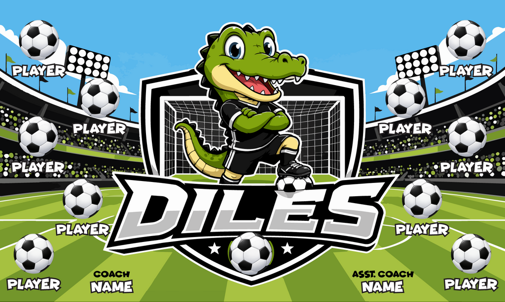 Custom Team Banner 3x5 ft – Diles 1079