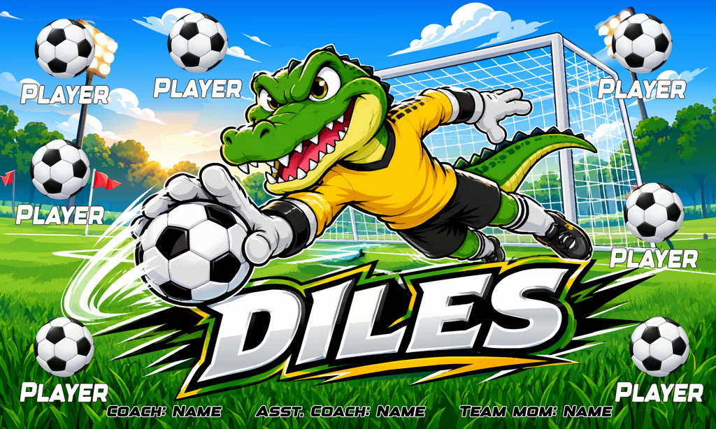 Custom Team Banner 3x5 ft – Diles 1080