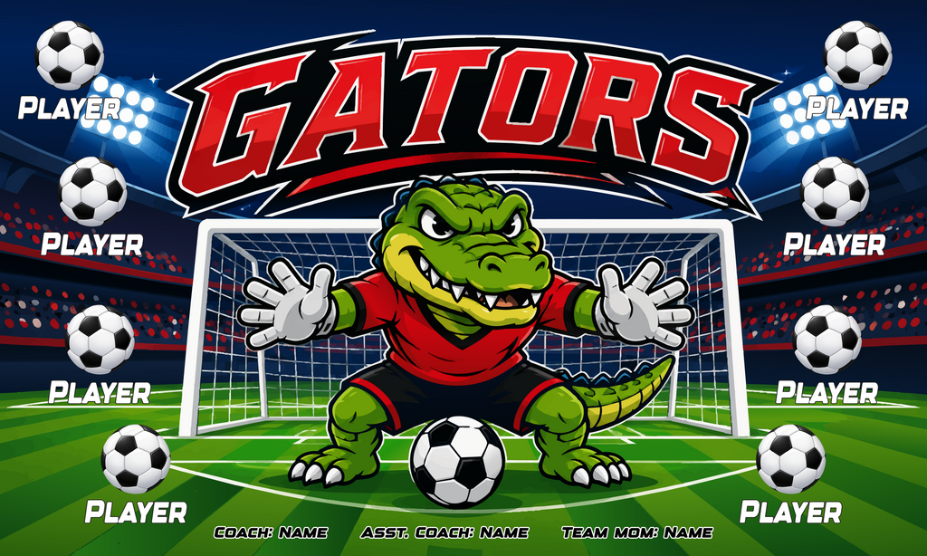 Custom Team Banner 3x5 ft – Gators 1082