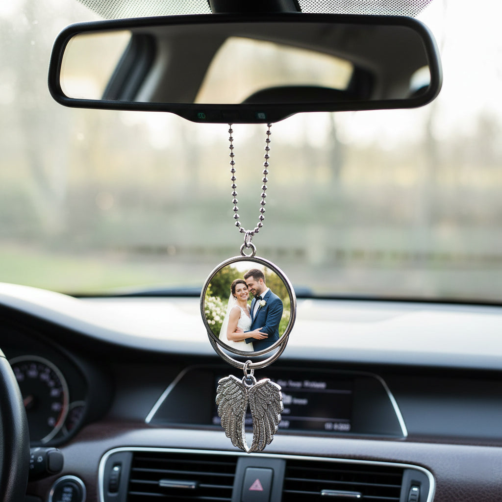 Personalized Car Charm – Custom Photo Hanging Ornament