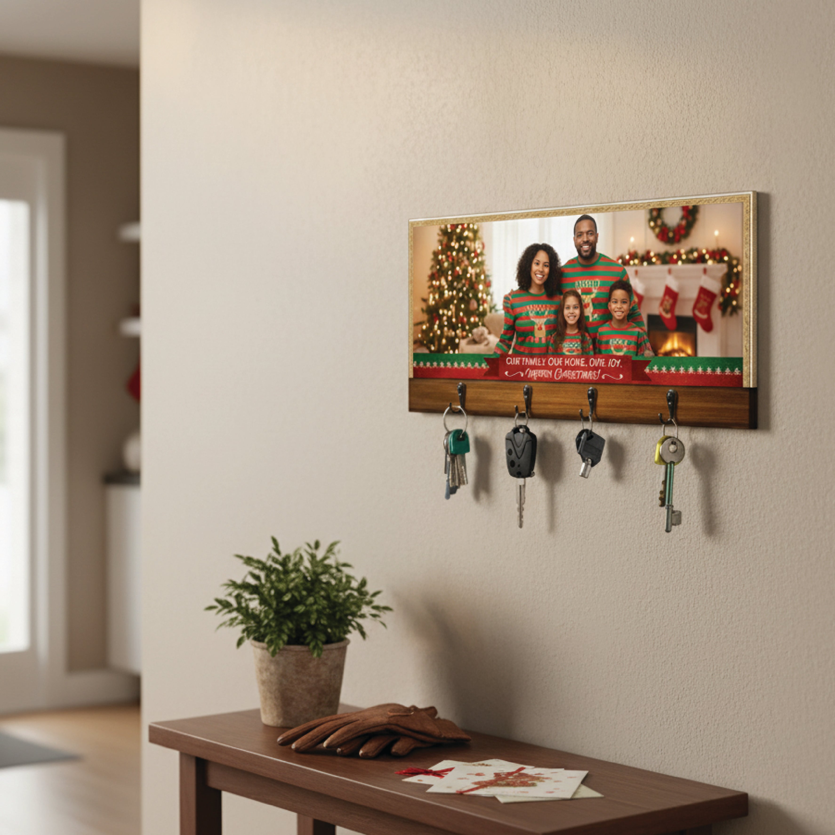 Personalized Printed wood Key hanger – Jolina Gift Store
