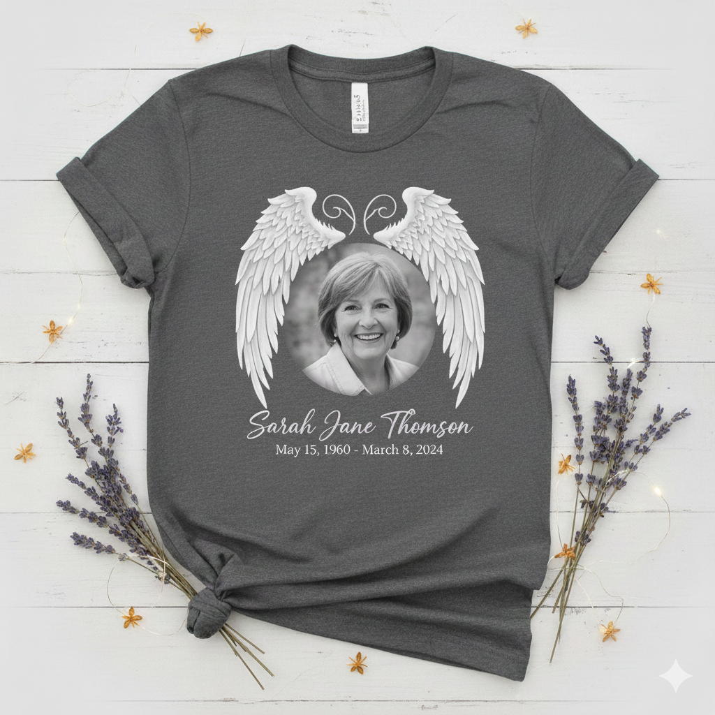 Personalized Memorial T-Shirt – Custom In Loving Memory Shirt