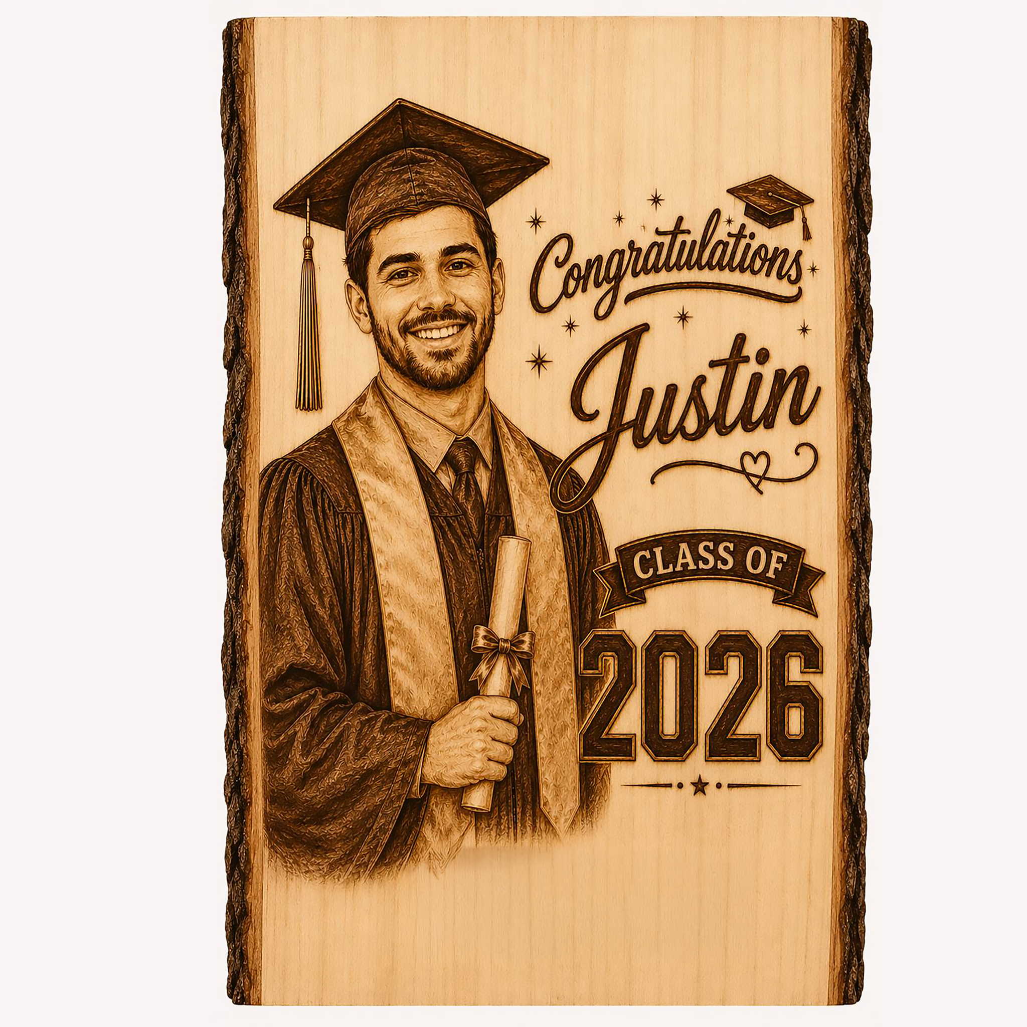 Personalized wood plaque