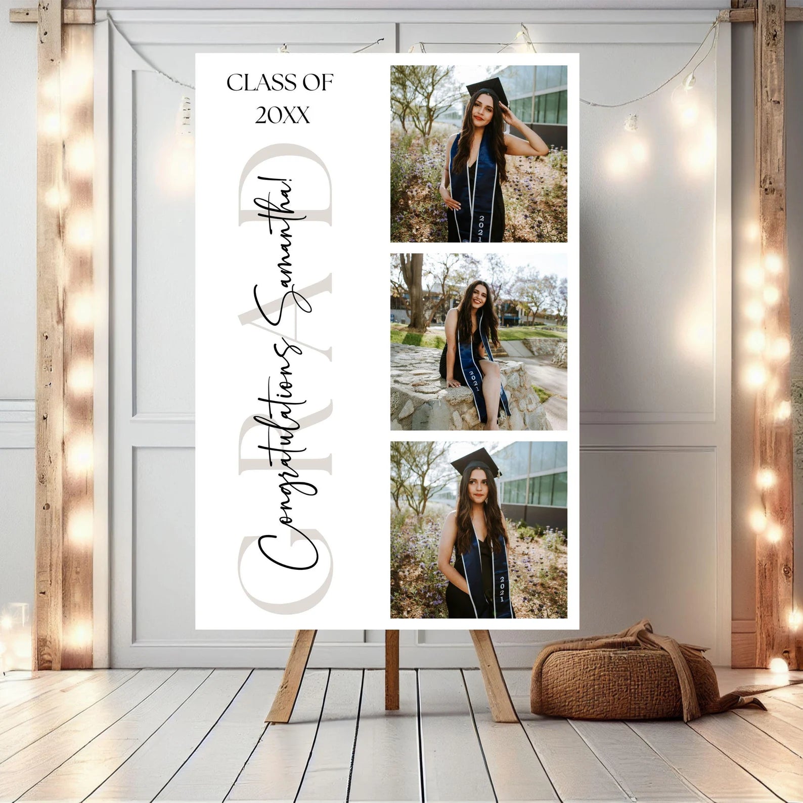Personalized Coroplast Party entrance Sign