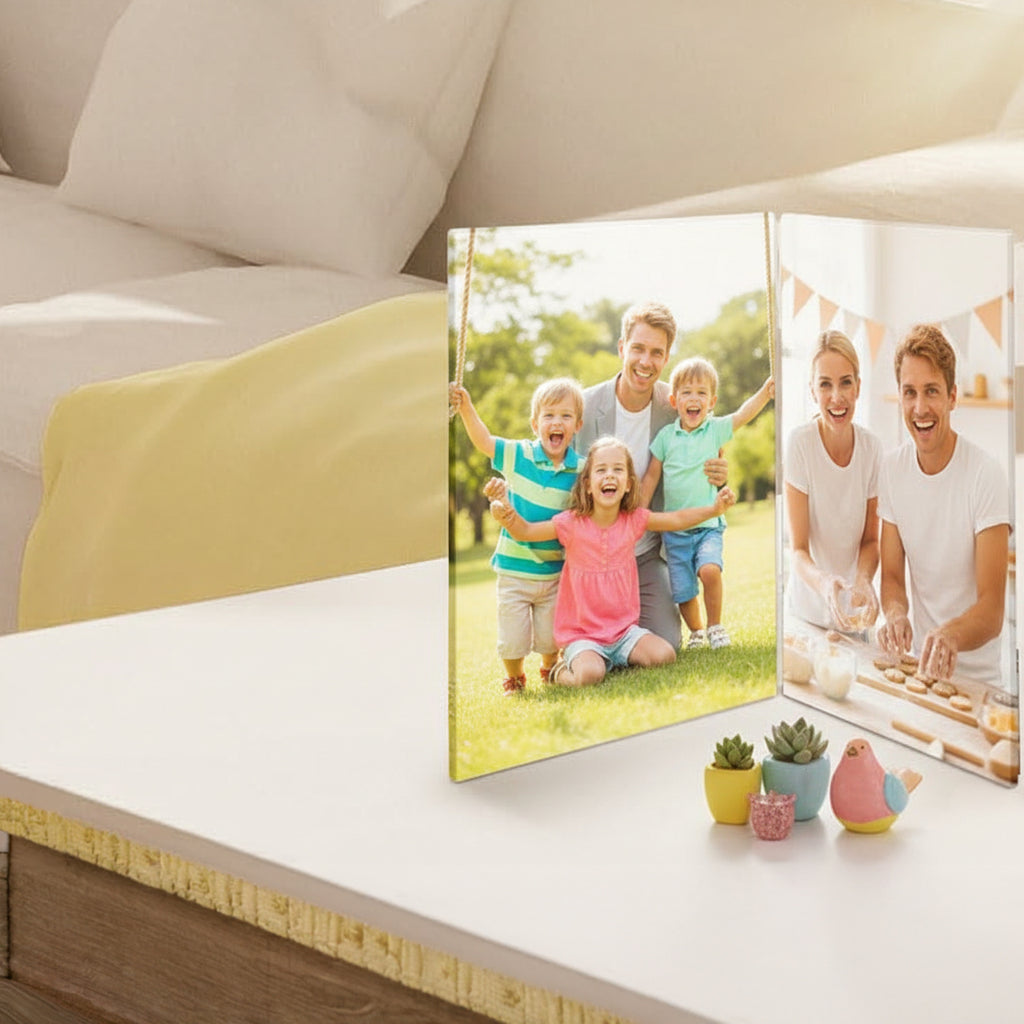 Personalized Folding Glass Photo – Custom Memorial Glass Print