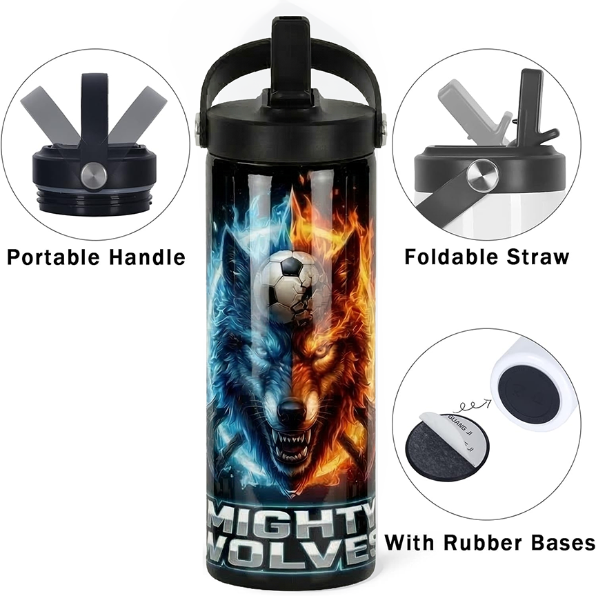 Team logo personalized water bottle